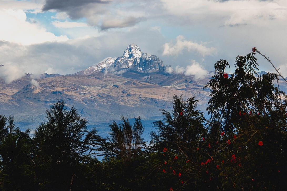 A morning view of Mt. Kenya from Sarova Maiyan