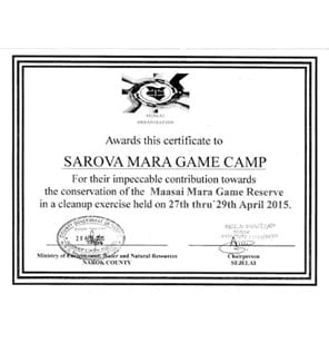 Sarova Mara Clean Up Exercise at Sekenani